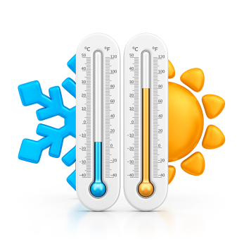 hot and cold temperatures