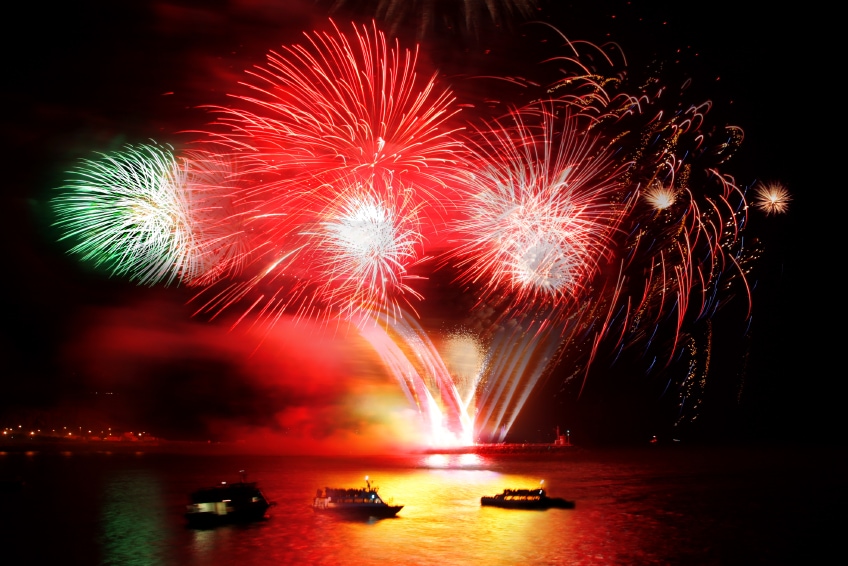 4th of July Fireworks on Anna Maria Island, Longboat and Sarasota